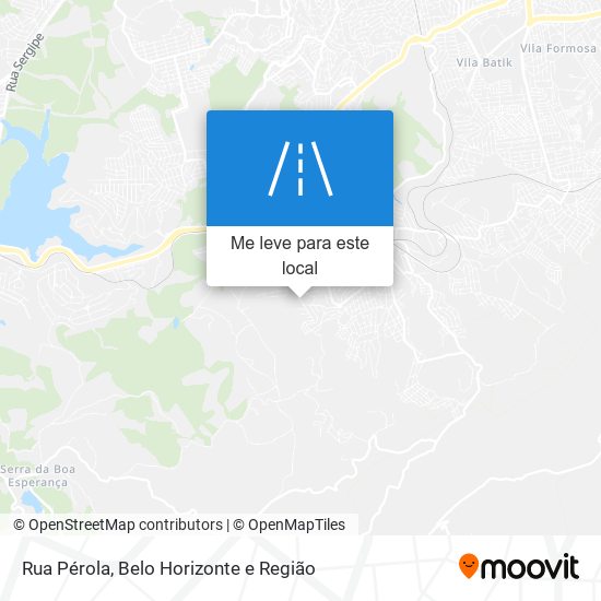 Rua Pérola mapa