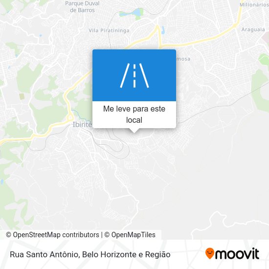 Rua Santo Antônio mapa