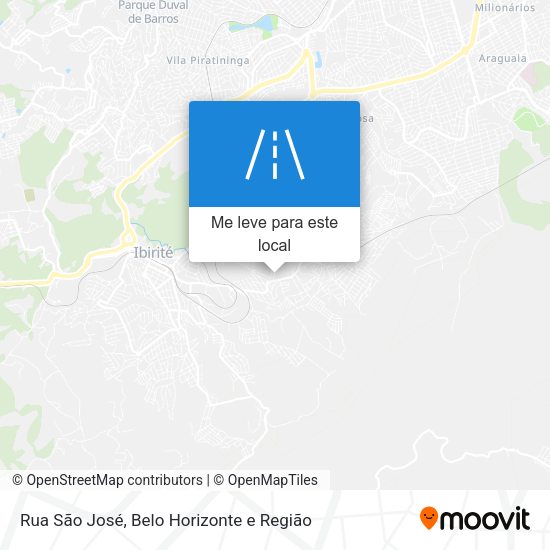 Rua São José mapa
