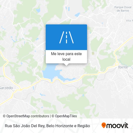 Rua São João Del Rey mapa