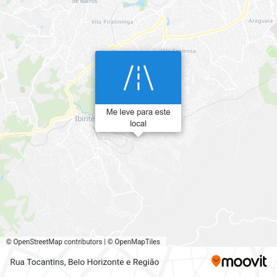 Rua Tocantins mapa