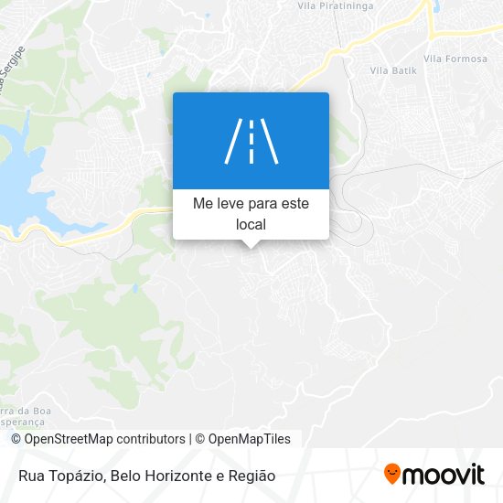 Rua Topázio mapa