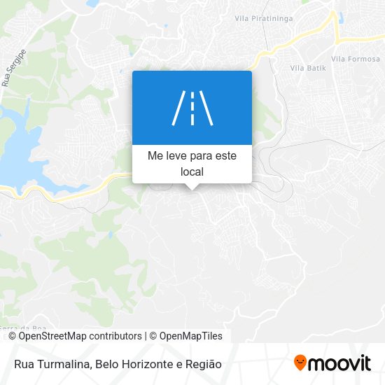 Rua Turmalina mapa