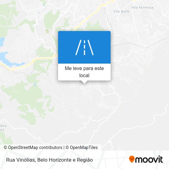 Rua Vinólias mapa