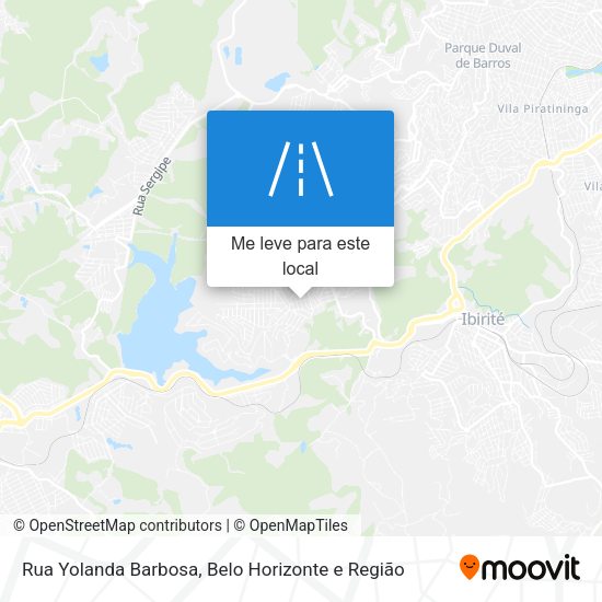 Rua Yolanda Barbosa mapa