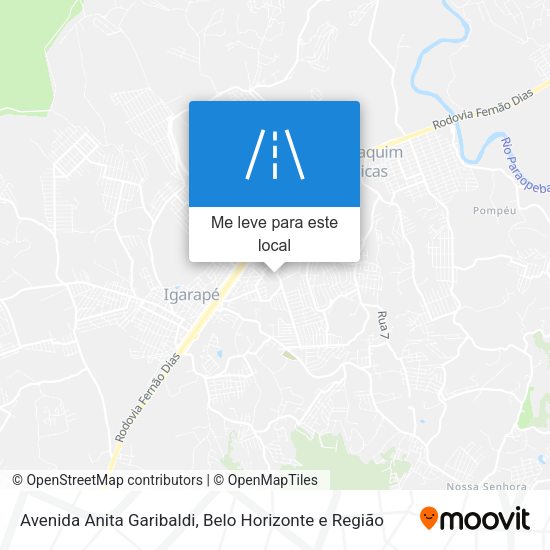 Avenida Anita Garibaldi mapa