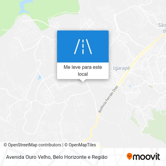 Avenida Ouro Velho mapa