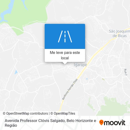 Avenida Professor Clóvis Salgado mapa