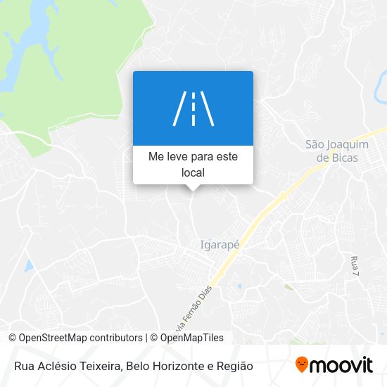 Rua Aclésio Teixeira mapa