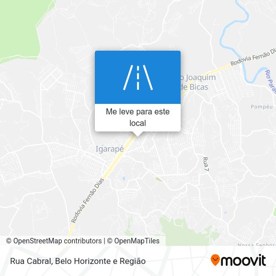 Rua Cabral mapa