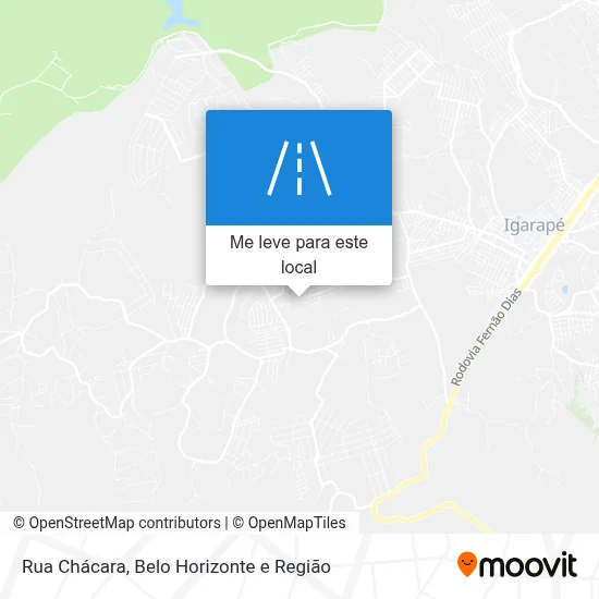 Rua Chácara mapa