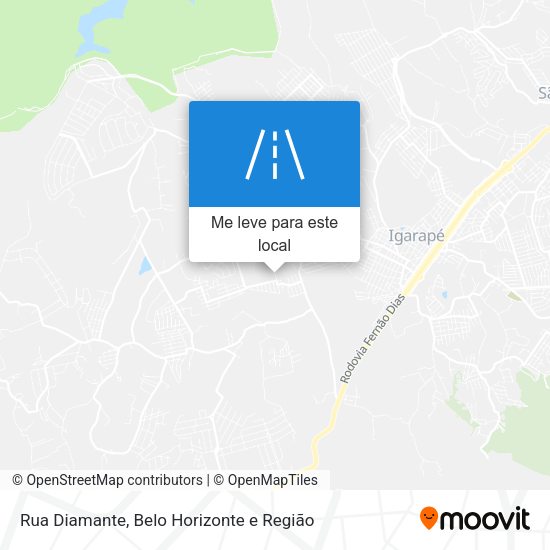 Rua Diamante mapa