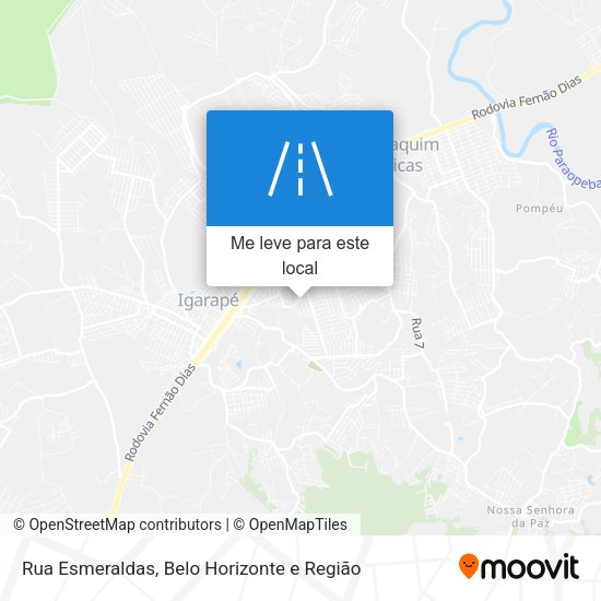 Rua Esmeraldas mapa