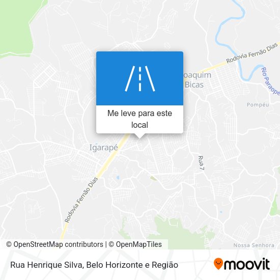 Rua Henrique Silva mapa