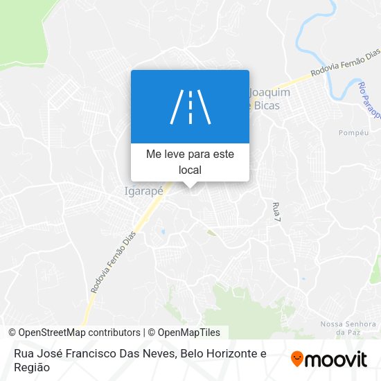 Rua José Francisco Das Neves mapa