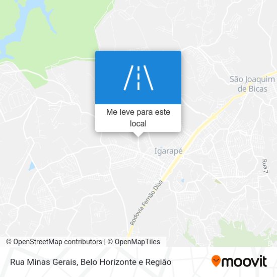 Rua Minas Gerais mapa