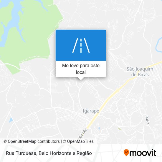 Rua Turquesa mapa