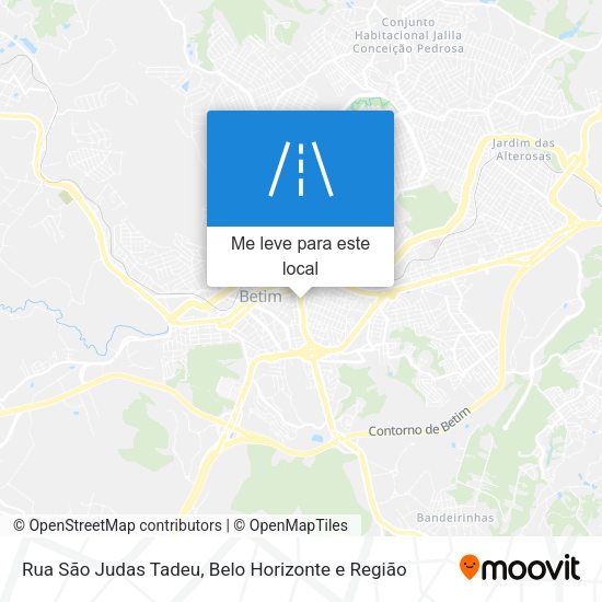 Rua São Judas Tadeu mapa