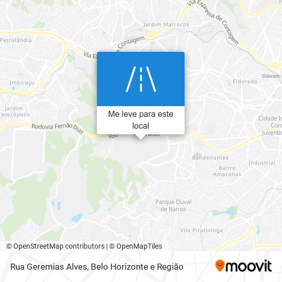 Rua Geremias Alves mapa