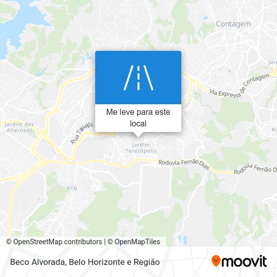 Beco Alvorada mapa