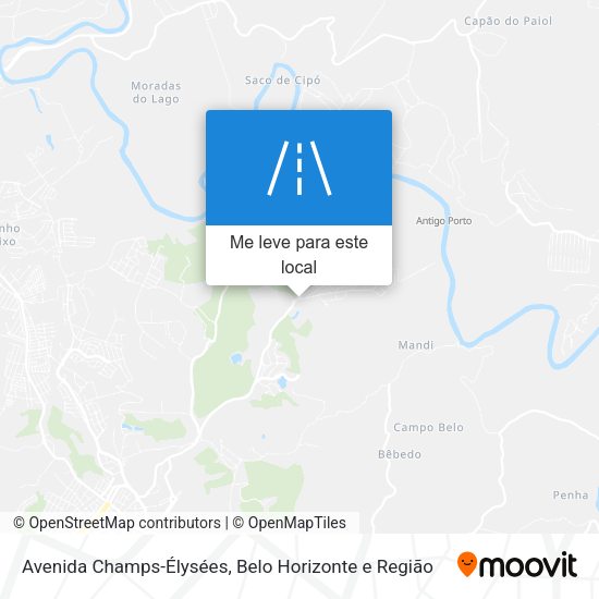Avenida Champs-Élysées mapa