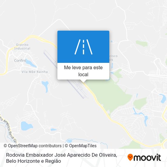 Rodovia Embaixador José Aparecido De Oliveira mapa
