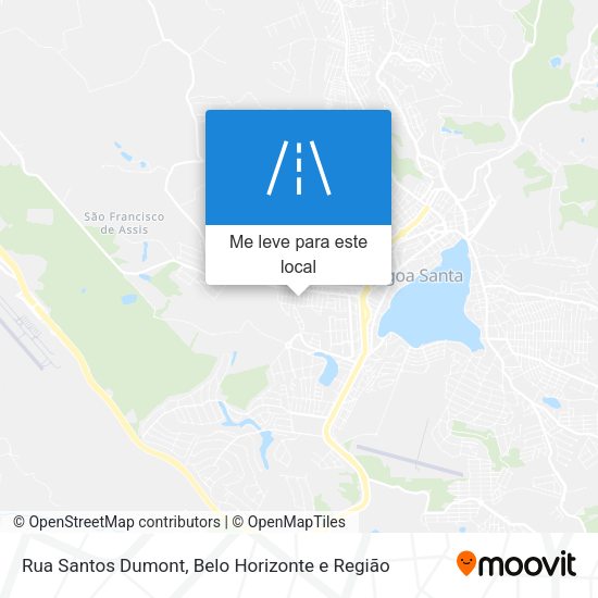 Rua Santos Dumont mapa