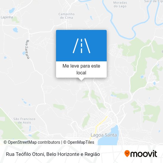 Rua Teófilo Otoni mapa