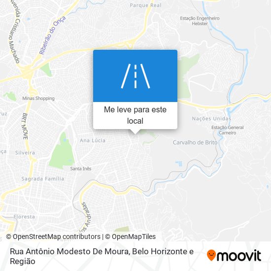 Rua Antônio Modesto De Moura mapa