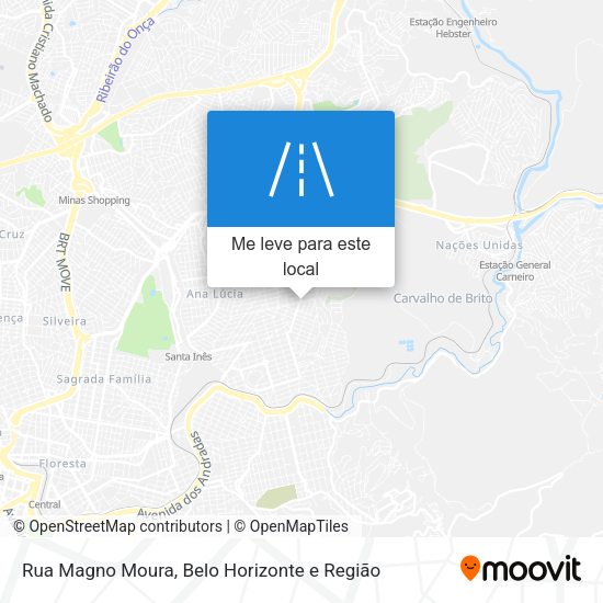 Rua Magno Moura mapa