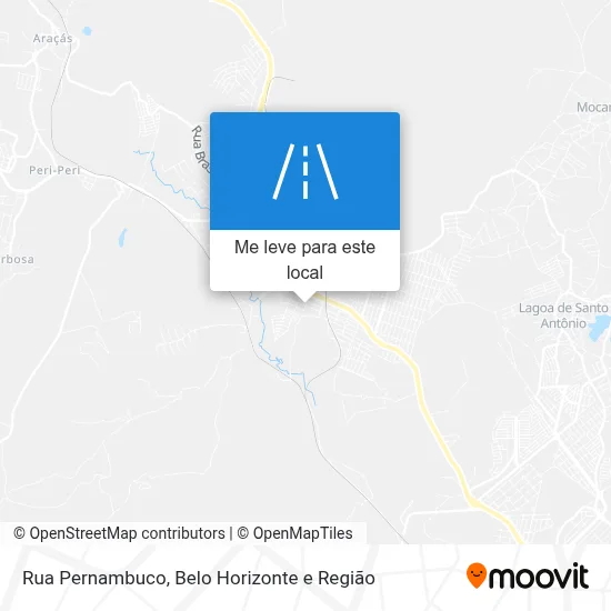 Rua Pernambuco mapa