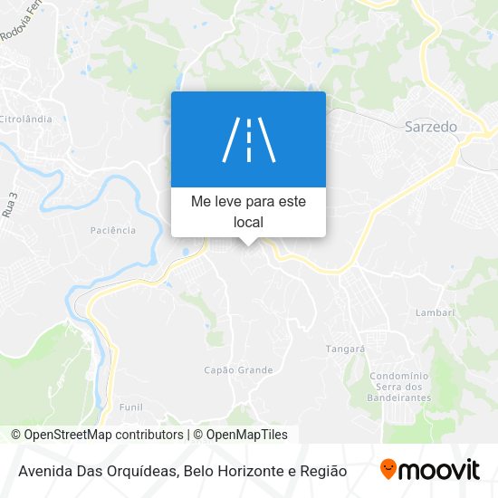 Avenida Das Orquídeas mapa