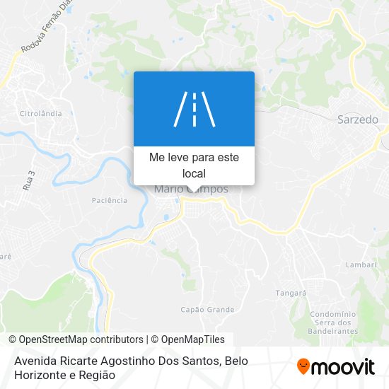 Avenida Ricarte Agostinho Dos Santos mapa