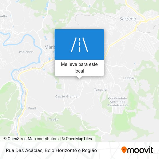 Rua Das Acácias mapa