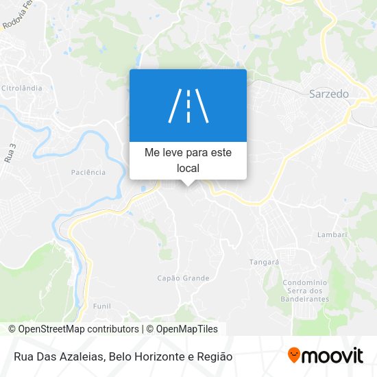 Rua Das Azaleias mapa
