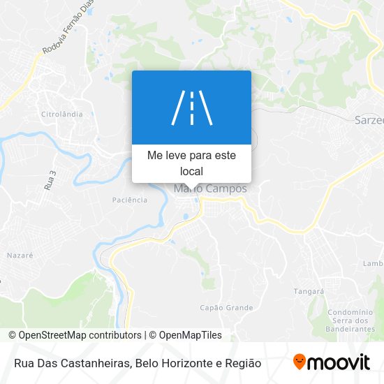 Rua Das Castanheiras mapa