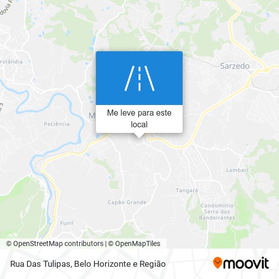 Rua Das Tulipas mapa