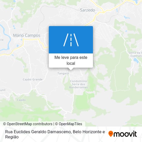 Rua Euclides Geraldo Damasceno mapa