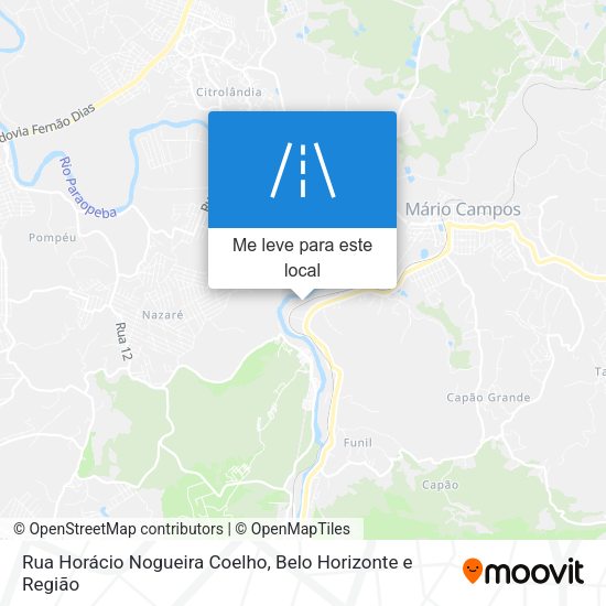 Rua Horácio Nogueira Coelho mapa