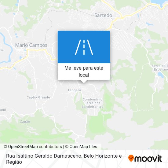 Rua Isaltino Geraldo Damasceno mapa