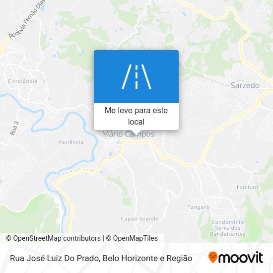 Rua José Luiz Do Prado mapa