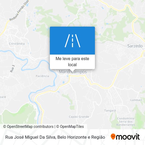Rua José Miguel Da Silva mapa