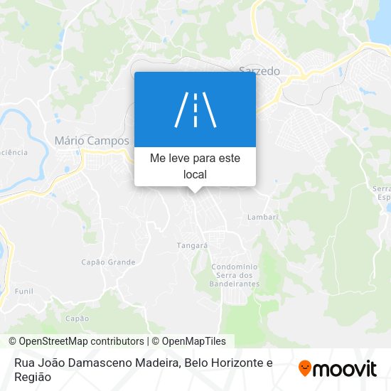 Rua João Damasceno Madeira mapa