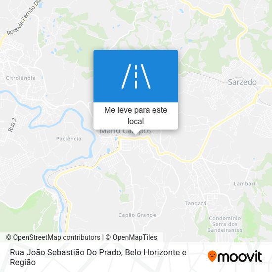 Rua João Sebastião Do Prado mapa