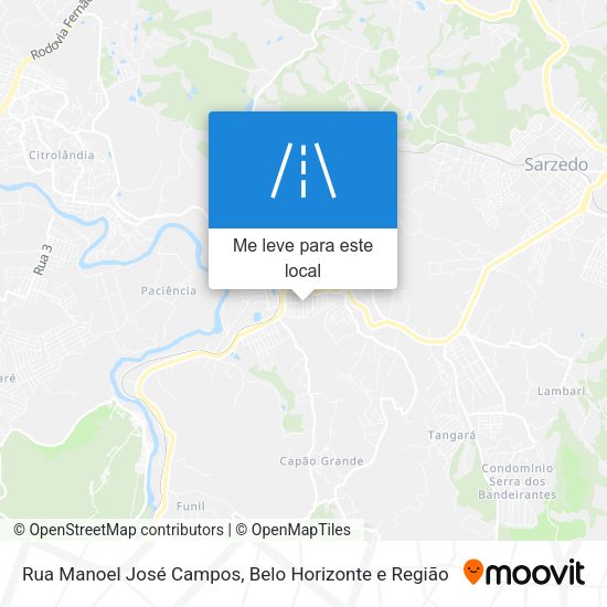 Rua Manoel José Campos mapa