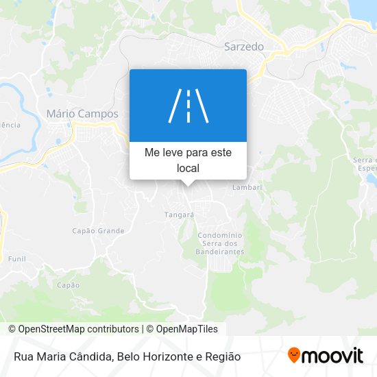 Rua Maria Cândida mapa