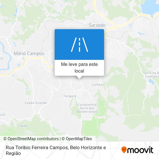 Rua Toríbio Ferreira Campos mapa