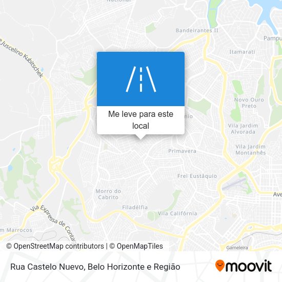 Rua Castelo Nuevo mapa