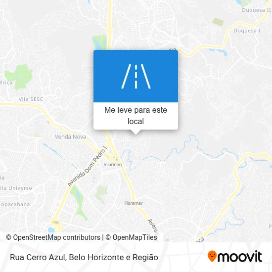 Rua Cerro Azul mapa
