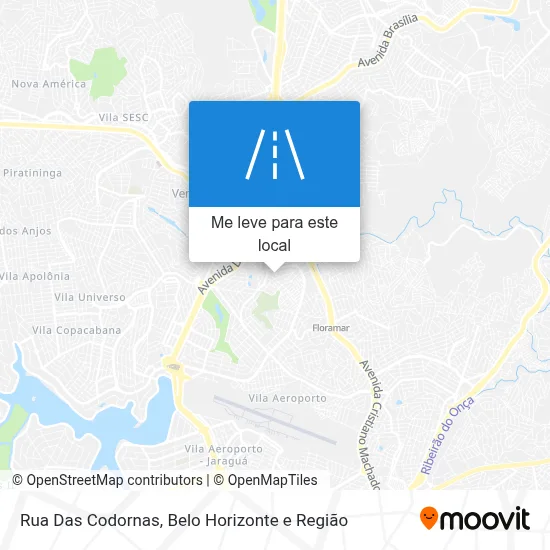 Rua Das Codornas mapa